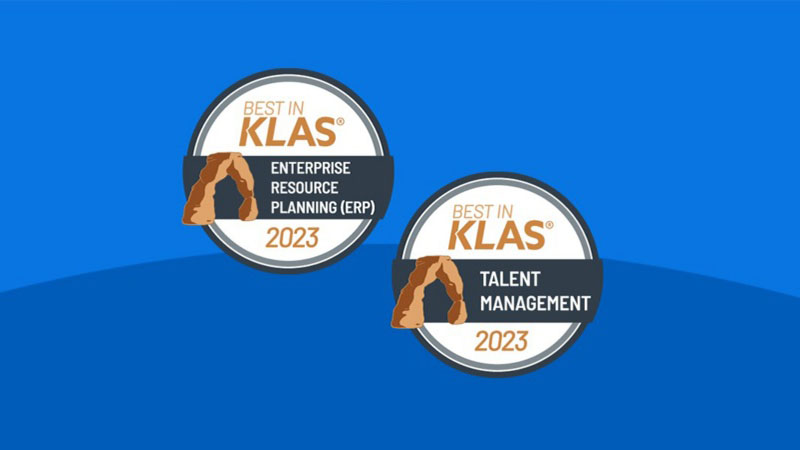 Graphic of EPR award and Talent Management award for 2023